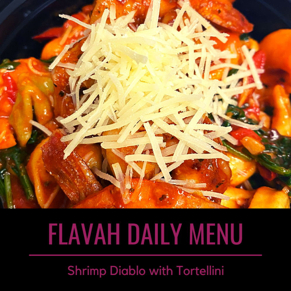 Shrimp Diablo with Tortellini